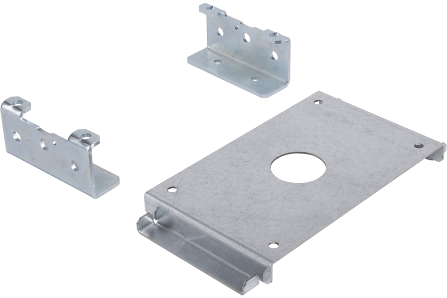 Kit with bracket for ceiling mounting