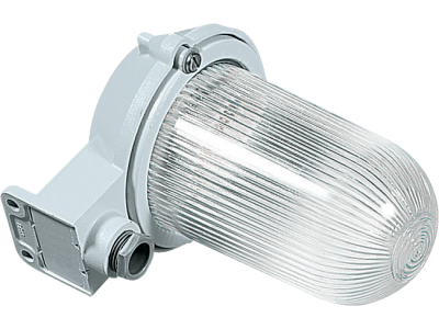 Well glass fixtures 90° angled in aluminium alloy with glass diffuser for wall-mounting IP65