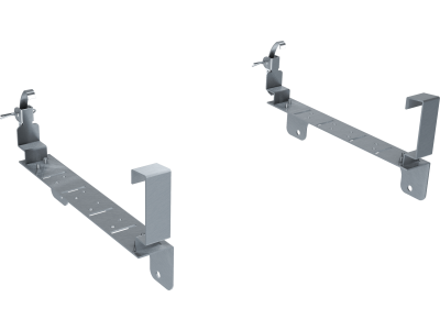 Pair of quick fitting AISI 304 stainless steel supports
