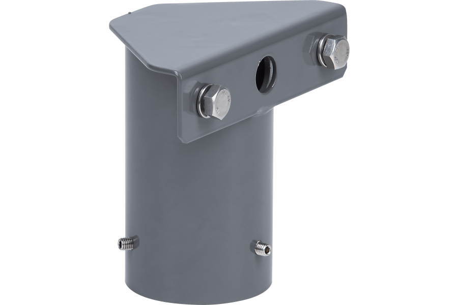 Universal mount for pole head installation and pole projecting arm bracket Ø 60 mm and Ø 76 mm