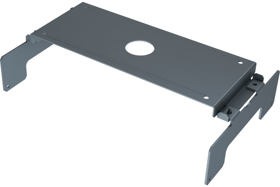 Kit with bracket for ceiling mounting