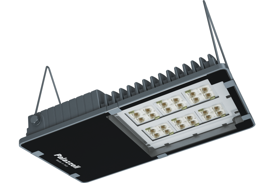 Aparatos LED HT 55°C en suspensión difusor vidrio IP66