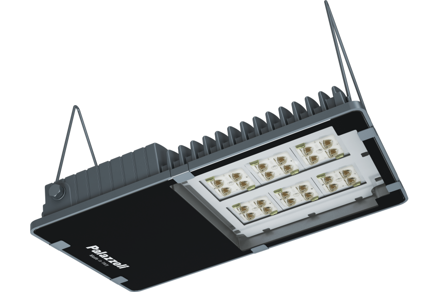 Suspension LED light fixtures glass diffuser IP66