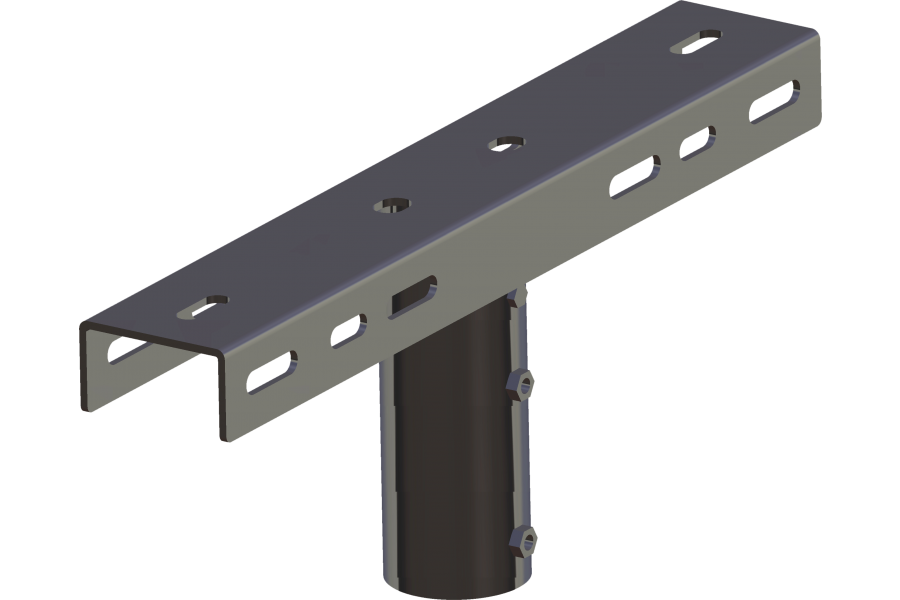 Cross beam for pole-top mounting 1 or 2 XTIGUA-EX floodlights