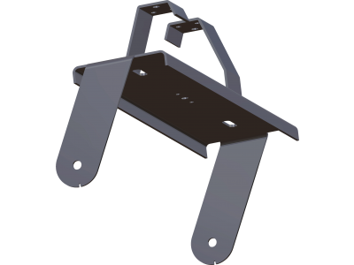 Adjustable bracket for mounting on double chain