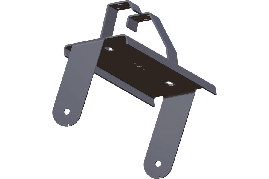 Adjustable bracket for mounting on double chain