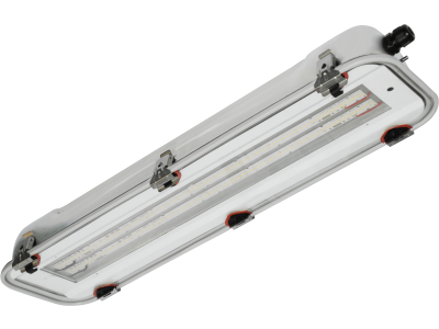 LED light fixture in stainless steel-glass lenght 690 mm IP66 zone 1-2 (GAS) and 21-22 (DUST)