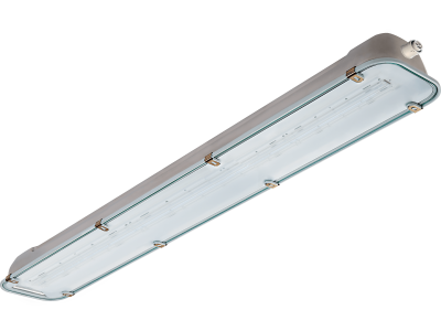 LED light fixture HT+55°C in stainless steel-glass lenght 1300 mm IP66