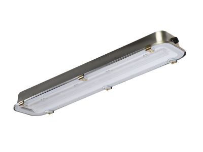 Plafoniera LED acciaio inox-vetro lunghezza 650 mm IP66