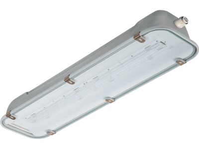 LED light fixture in stainless steel-glass lenght 690 mm IP66