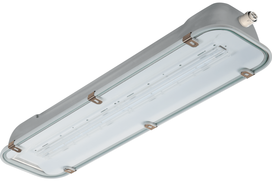 LED light fixture in stainless steel-glass lenght 690 mm IP66