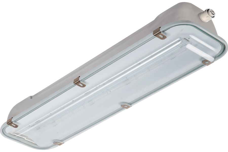 Plafoniera LED acciaio inox-policarbonato lunghezza 690 mm IP66