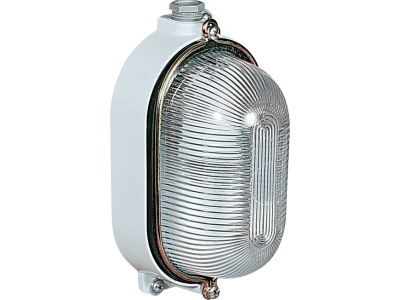 Oval light fixtures in aluminium alloy with glass diffuser IP66