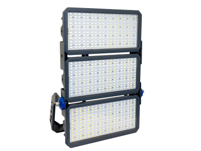Professional LED floodlights, 3 modules asymmetrical optics IP66