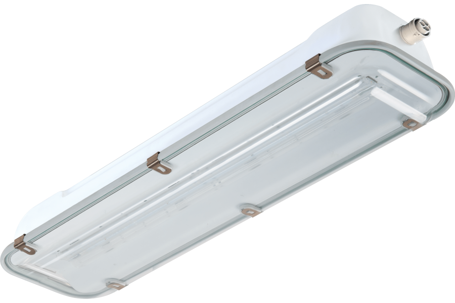 LED light fixture in galvanised steel-polycarbonate lenght 690 mm IP66