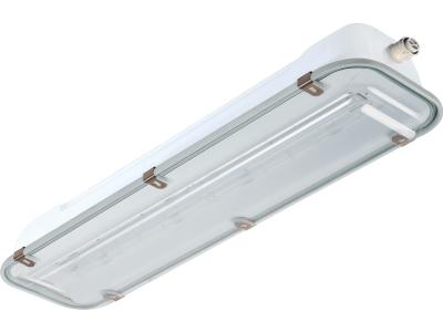 LED light fixture in galvanised steel-polycarbonate lenght 1300 mm IP66