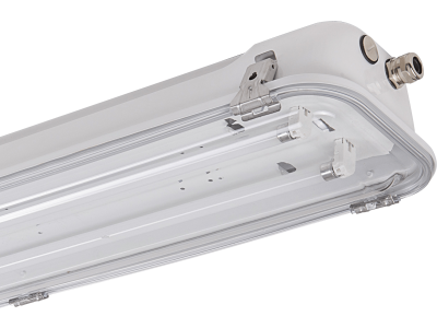 Light fixtures in painted galvanised steel transparent polycarbonate lenght 690 mm IP66/IP67