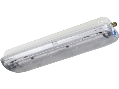 LED light fixtures in painted galvanised steel lenght 650 mm IP66/IP67