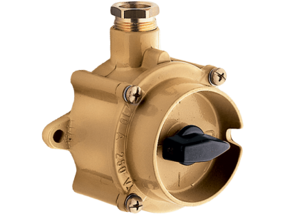 UNAV 2162 rotary switches in solid brass with UNAV 1948 cable gland 250V IP66