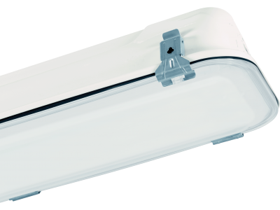 Light fixtures for bulkhead mounts in painted AISI 316L stainless steel opal polycarbonate lenght 690 mm IP66/IP67
