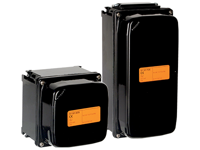 ALUPRES-EX ATEX boxes in aluminium alloy with blind cover, IP66, for zones 1, 2, 21, 22