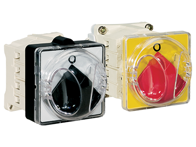 CAM-SZ Isolator switches for base mounting and for back panel-mounting in thermoplastic from 16A to 100A, IP65