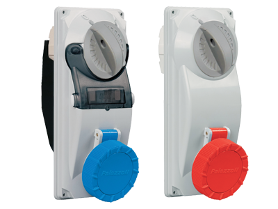 topTER Prese interbloccate compatte verticali in tecnopolimero da 16A a 63A, IP44 e IP66/IP67