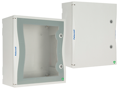 TAIS CUBE Distribution and automation boards in thermosetting GRP with blind or trasnsparent door, IP66