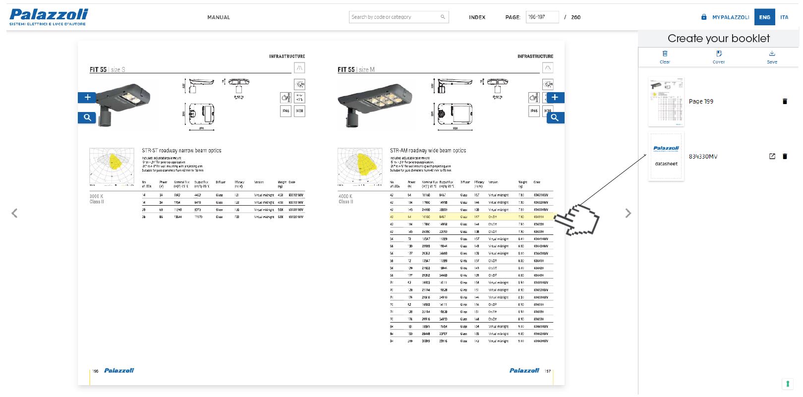 Add datasheets with the Lighting Catalog Composer